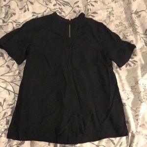 A.L.C black short sleeve blouse